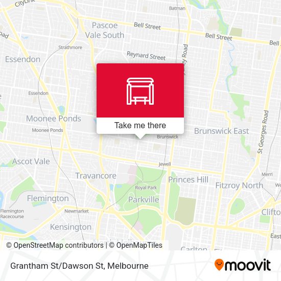 Grantham St/Dawson St map