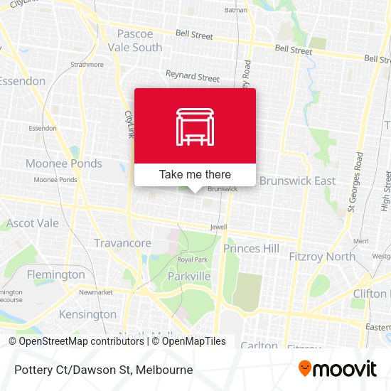 Pottery Ct/Dawson St map