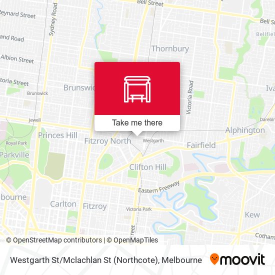 Westgarth St / Mclachlan St (Northcote) map