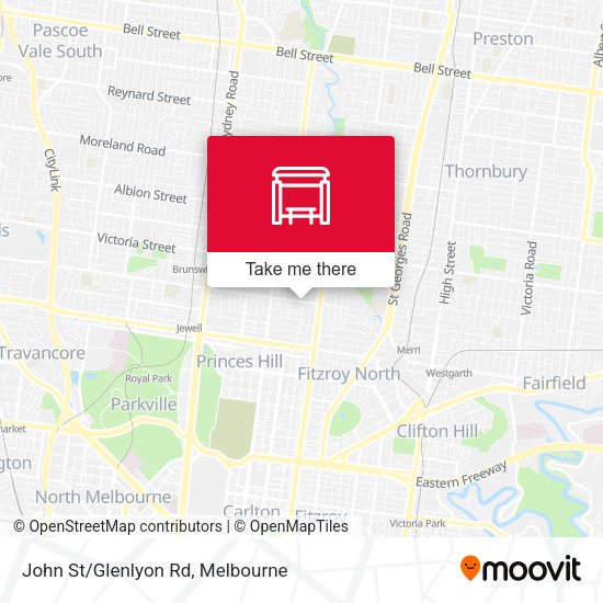 John St/Glenlyon Rd map
