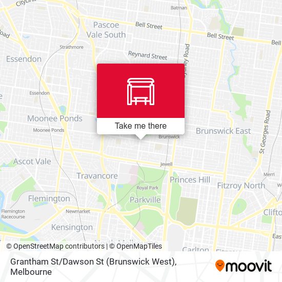 Grantham St / Dawson St (Brunswick West) map