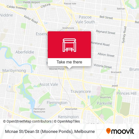 Mcnae St / Dean St (Moonee Ponds) map