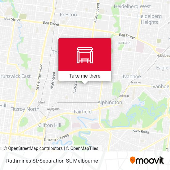 Rathmines St/Separation St map