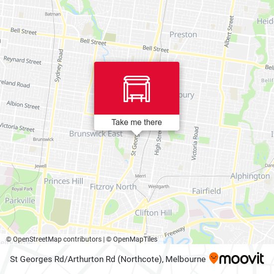 St Georges Rd / Arthurton Rd (Northcote) map