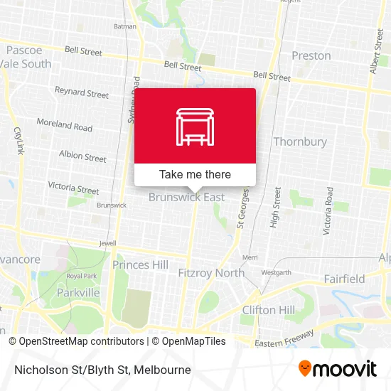 Mapa Nicholson St/Blyth St