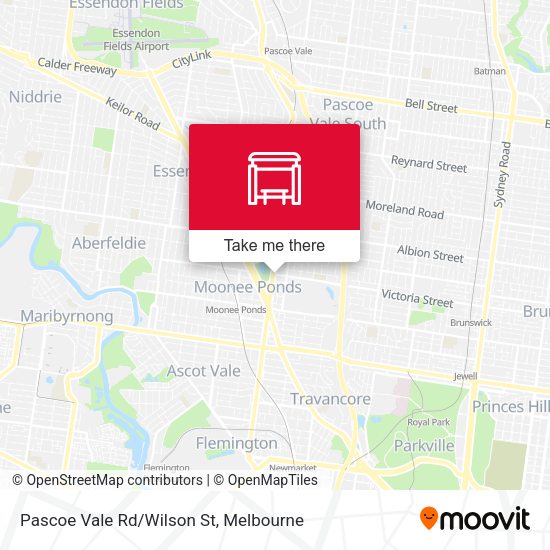 Pascoe Vale Rd/Wilson St map