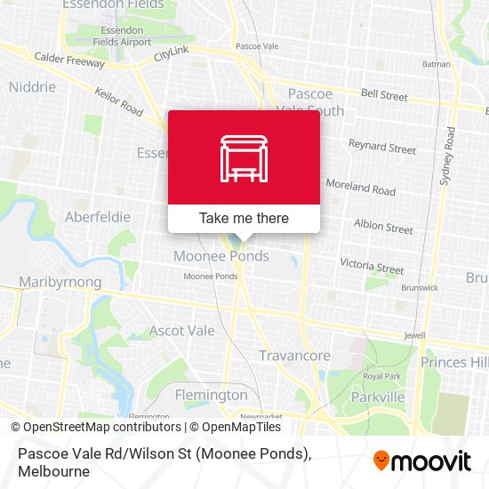 Pascoe Vale Rd / Wilson St (Moonee Ponds) map