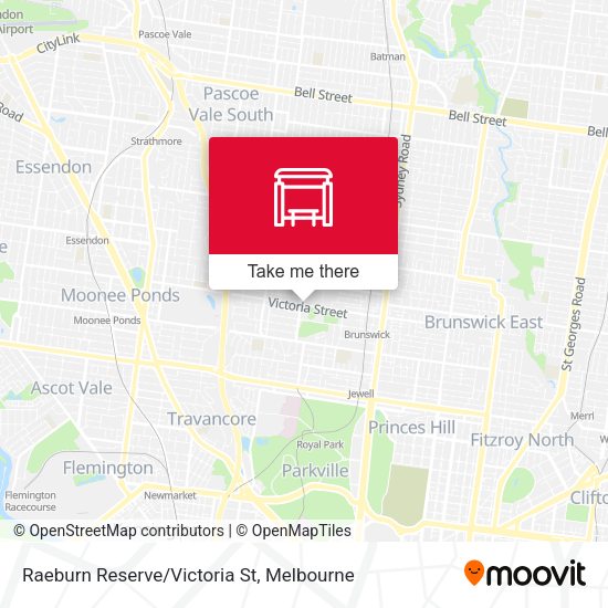 Raeburn Reserve/Victoria St map