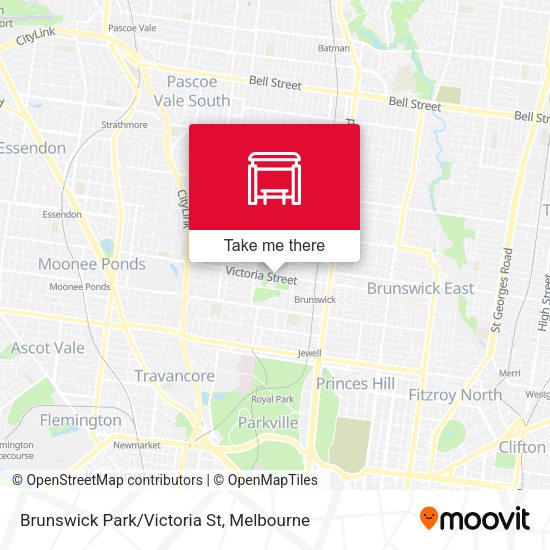 Brunswick Park/Victoria St map