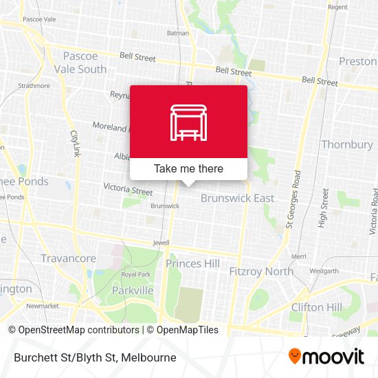 Burchett St/Blyth St map