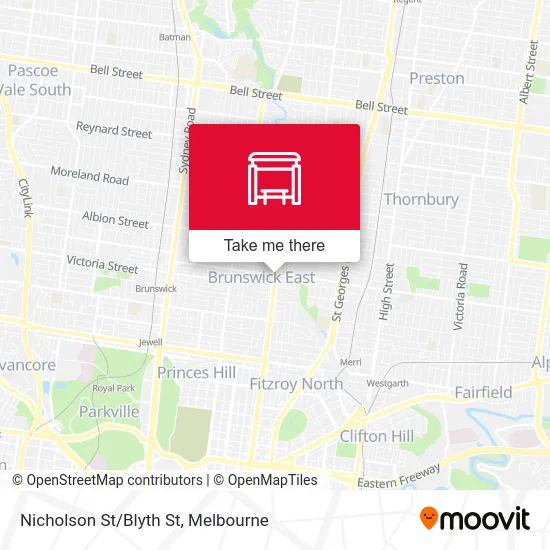 Mapa Nicholson St/Blyth St