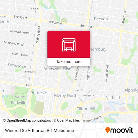 Winifred St/Arthurton Rd map