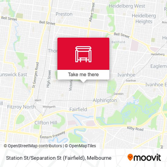 Station St / Separation St (Fairfield) map
