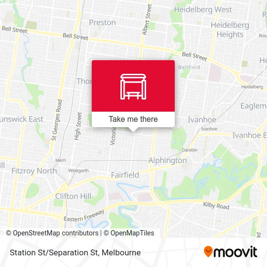 Mapa Station St/Separation St