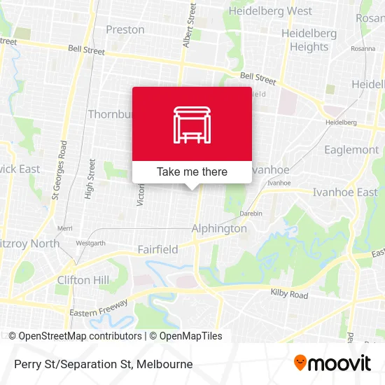 Mapa Perry St/Separation St