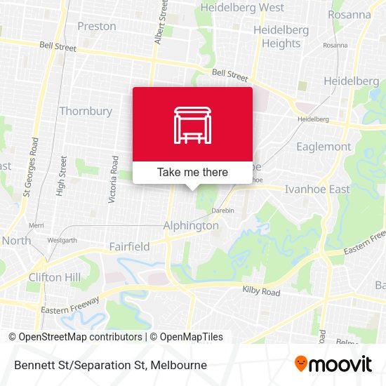 Bennett St/Separation St map