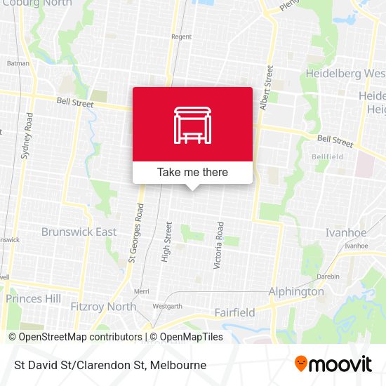 St David St/Clarendon St map