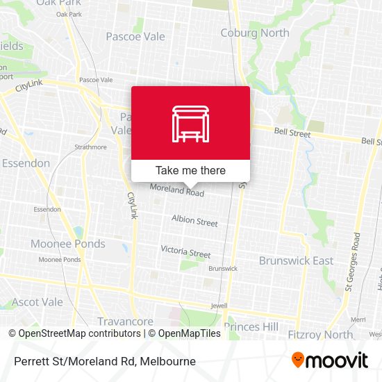 Perrett St/Moreland Rd map