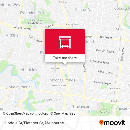 Mapa Hoddle St/Fletcher St