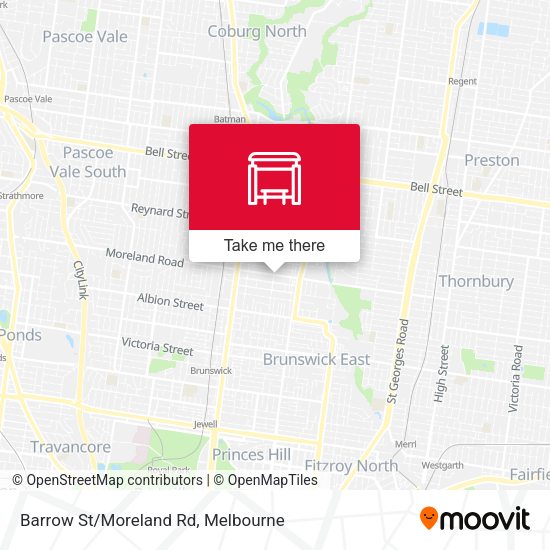 Barrow St/Moreland Rd map