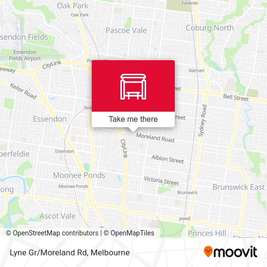 Lyne Gr/Moreland Rd map
