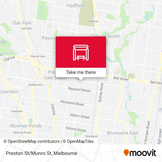 Preston St/Munro St map
