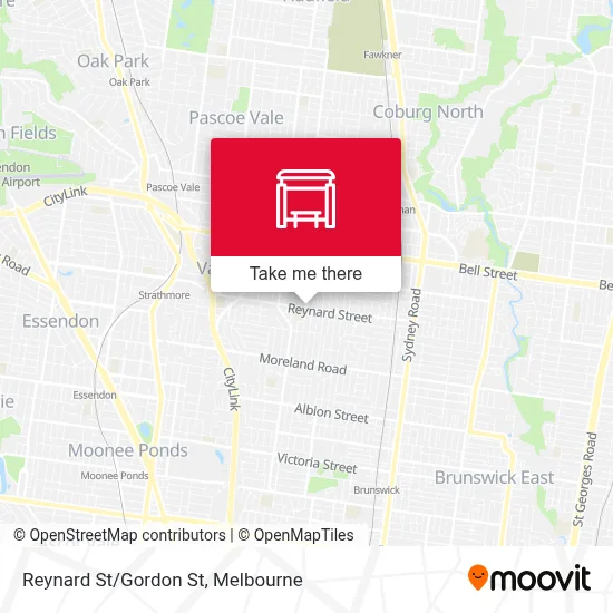 Mapa Reynard St/Gordon St