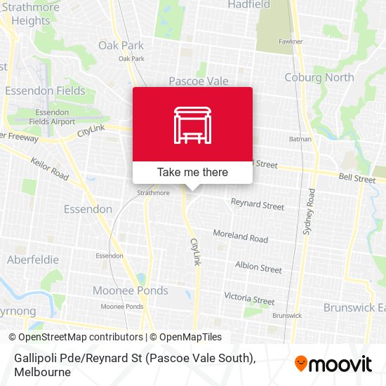 Gallipoli Pde / Reynard St (Pascoe Vale South) map