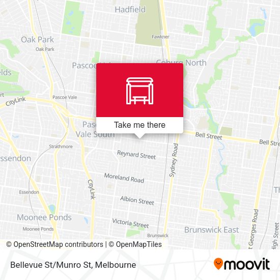 Bellevue St/Munro St map