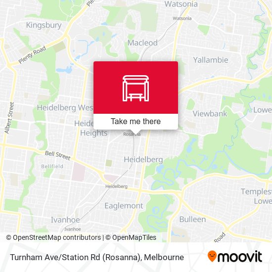 Turnham Ave / Station Rd (Rosanna) map