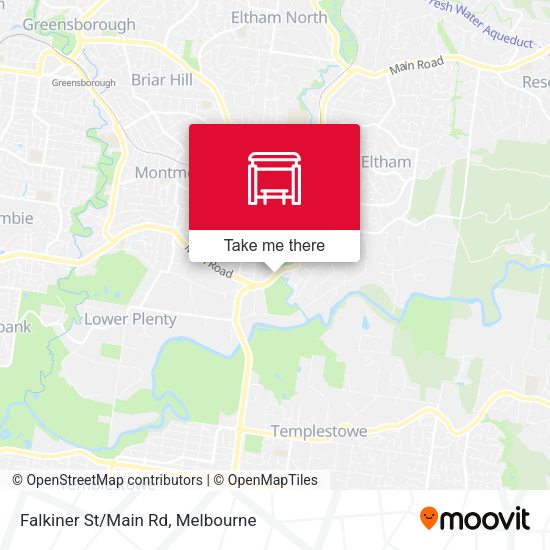 Falkiner St/Main Rd map