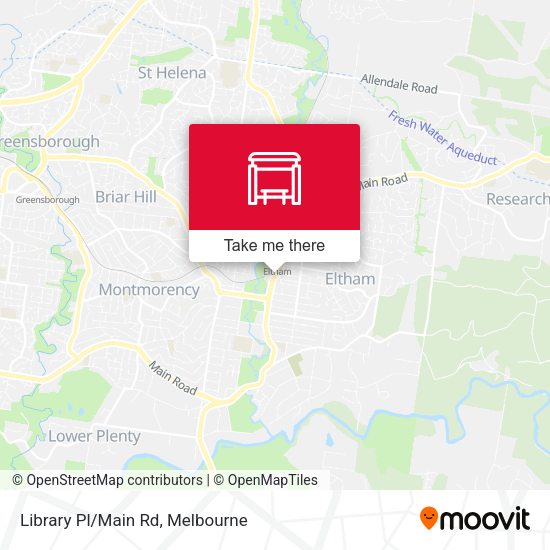 Library Pl/Main Rd map