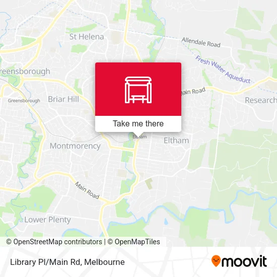 Library Pl/Main Rd map