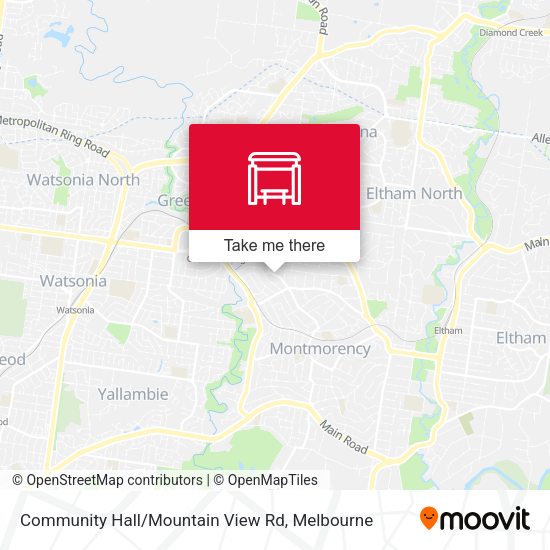 Community Hall / Mountain View Rd map