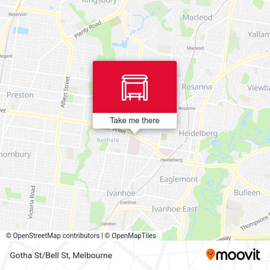 Gotha St/Bell St map