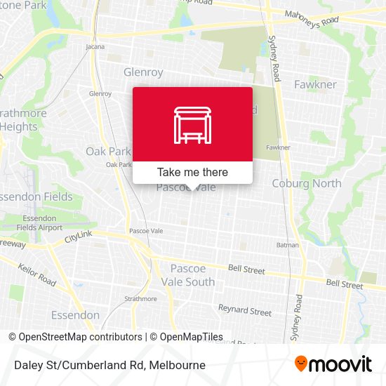 Daley St/Cumberland Rd map