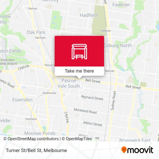 Turner St/Bell St map