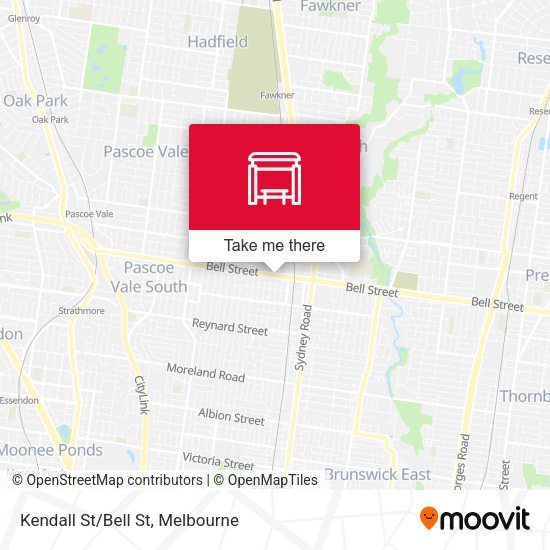 Kendall St/Bell St map