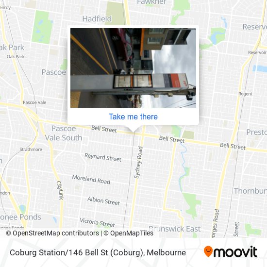 Coburg Station / 146 Bell St map