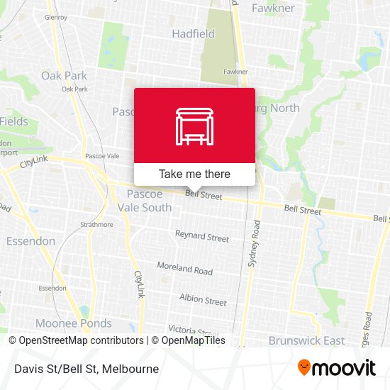 Davis St/Bell St map