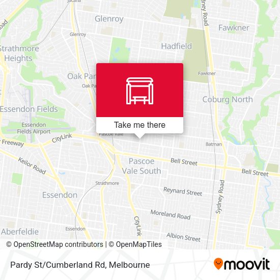Pardy St/Cumberland Rd map