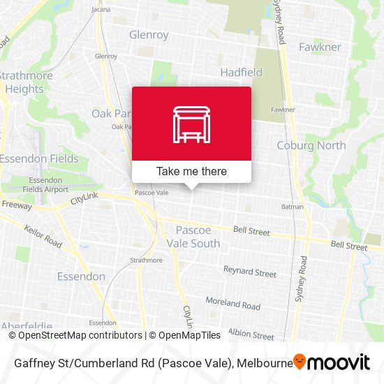 Gaffney St / Cumberland Rd (Pascoe Vale) map