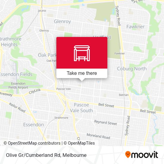 Olive Gr/Cumberland Rd map