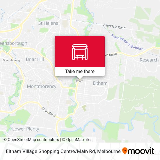 Eltham Village Shopping Centre / Main Rd map
