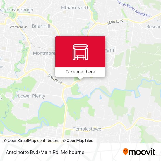 Antoinette Bvd/Main Rd map