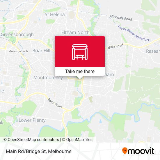 Main Rd/Bridge St map