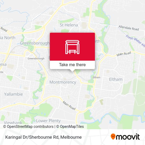 Karingal Dr/Sherbourne Rd map