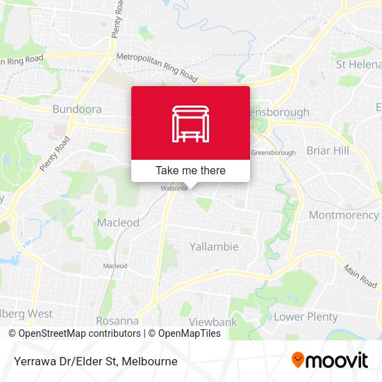 Yerrawa Dr/Elder St map