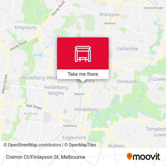 Cremin Ct/Finlayson St map