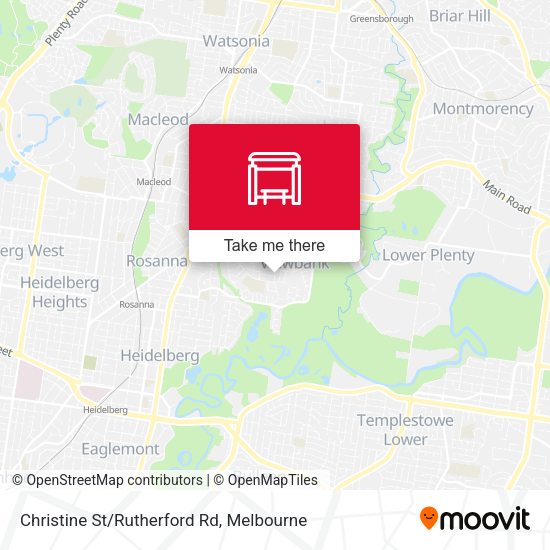 Christine St/Rutherford Rd map